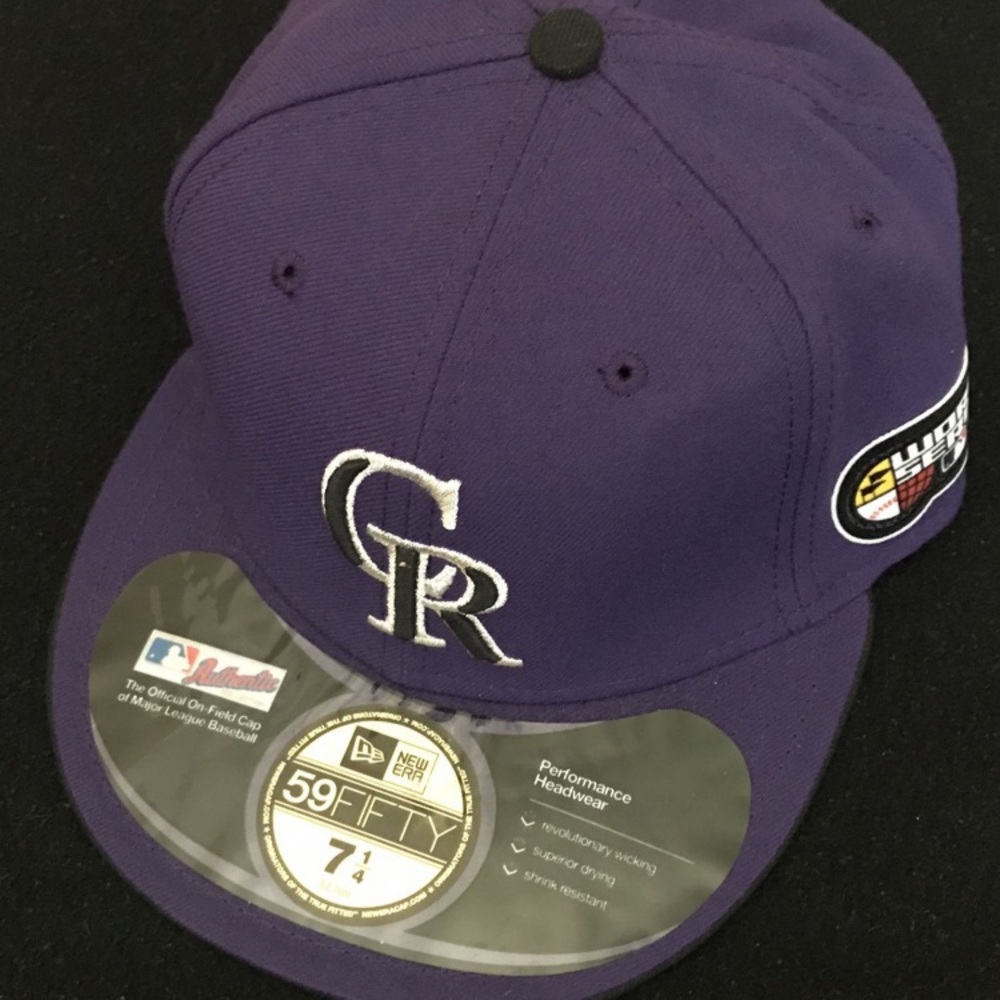 2007 World series Colorado Rockies hat 7 1/4 5950